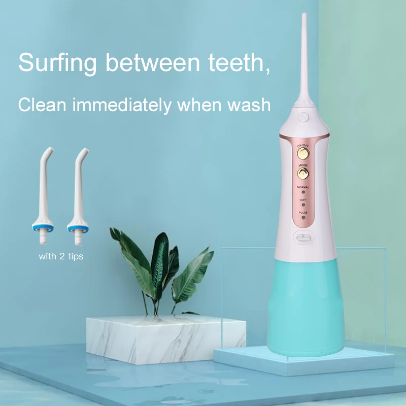 IPX7 Waterproof Cordless Water jet Flosser Portable Oral Irrigator Dental Floss water flosser for Home and Travel