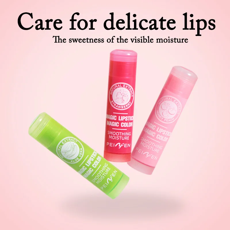 Strawberry Fruit lipstick Long lasting moisturizing color changing lipstick