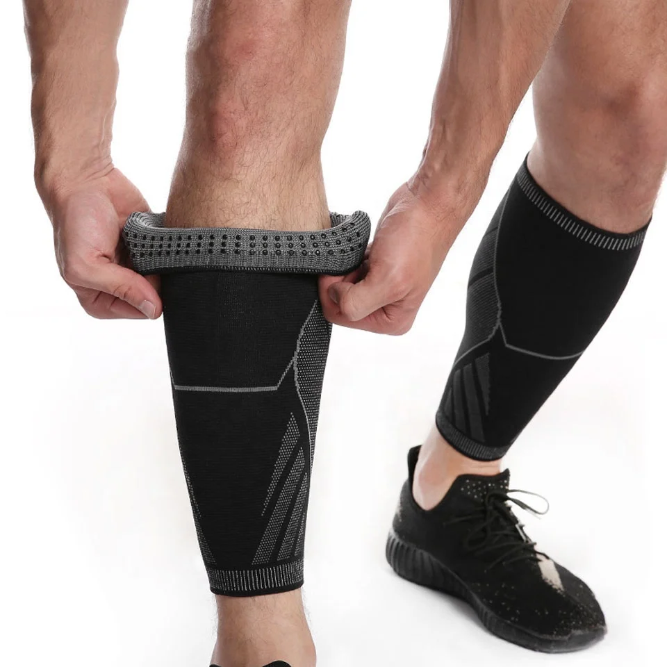 Elastic Custom Protect Gym Sport Shin Compression Calf Sleeve