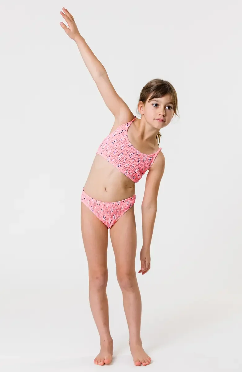 custom design kids girls bikini 2 pieces kids swimsuit  high quality girls swimwear 12 year old girl bikini