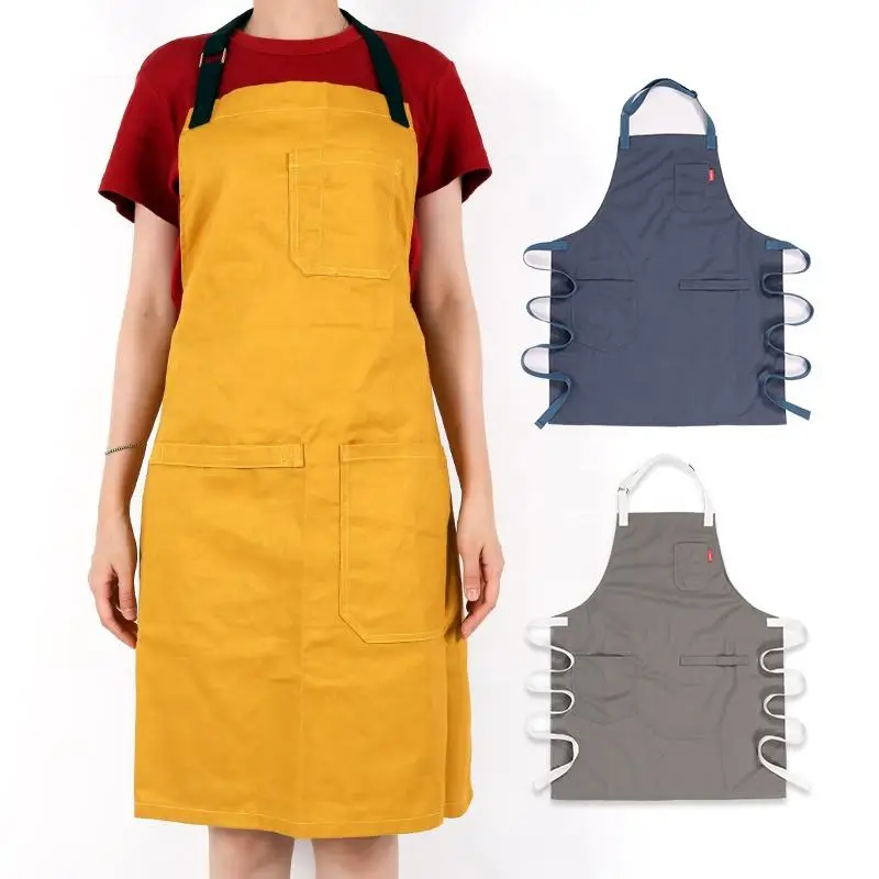 Custom Eco-Friendly Recycled RPET Cotton Restaurant Cooking Kitchen Uniform Apron