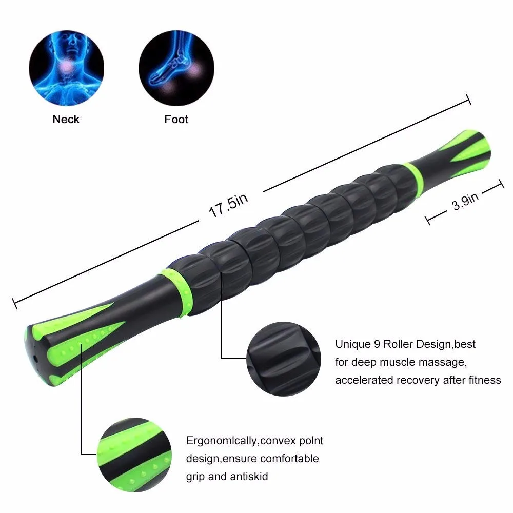 Trending products 2024 new arrivals Muscle Roller Stick Massager for Sore Muscles Painful Leg Cramps Post-Workout Reco