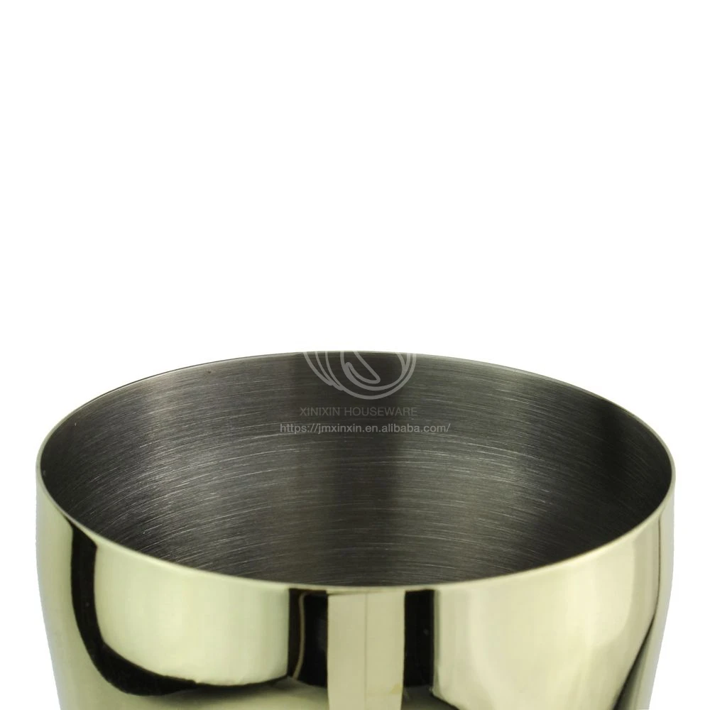 New Design Metal Gold 304 Stainless Steel Boston Cocktail Shaker Set For Professional Bartender