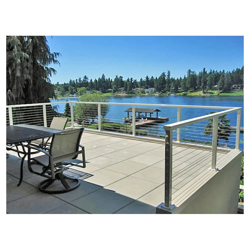 Best Price Face Mounted Brushed Stainless Steel 6mm Cable Railing with Tensioner/Durable Balustrades Made in China