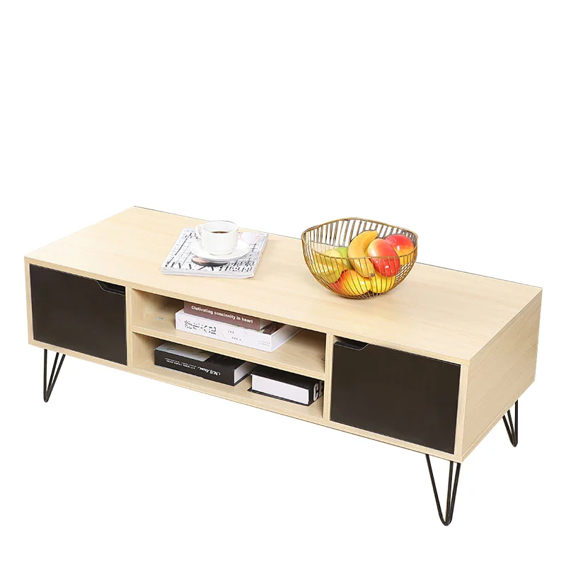 New Design Wooden Tea Table With Drawer Europe Simple Modern Coffee Table For Living Room Furniture