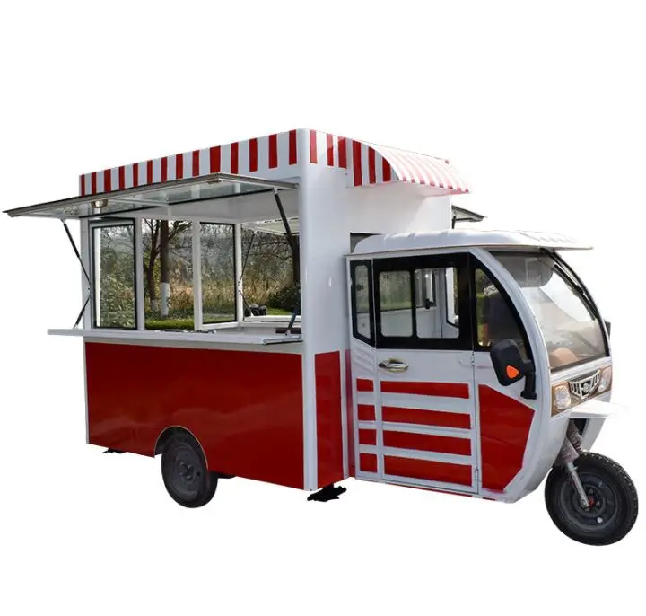 pink mobile electric push street tricycle food warmer trolley kiosk truck cart in usa