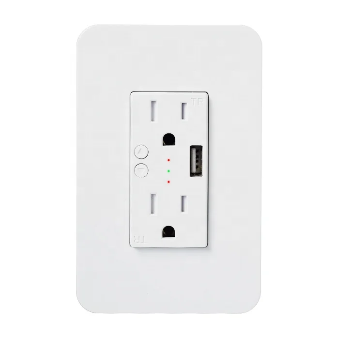 US style home USB charger wall socket smart wi fi wall socket with usb WiFi smart wall socket