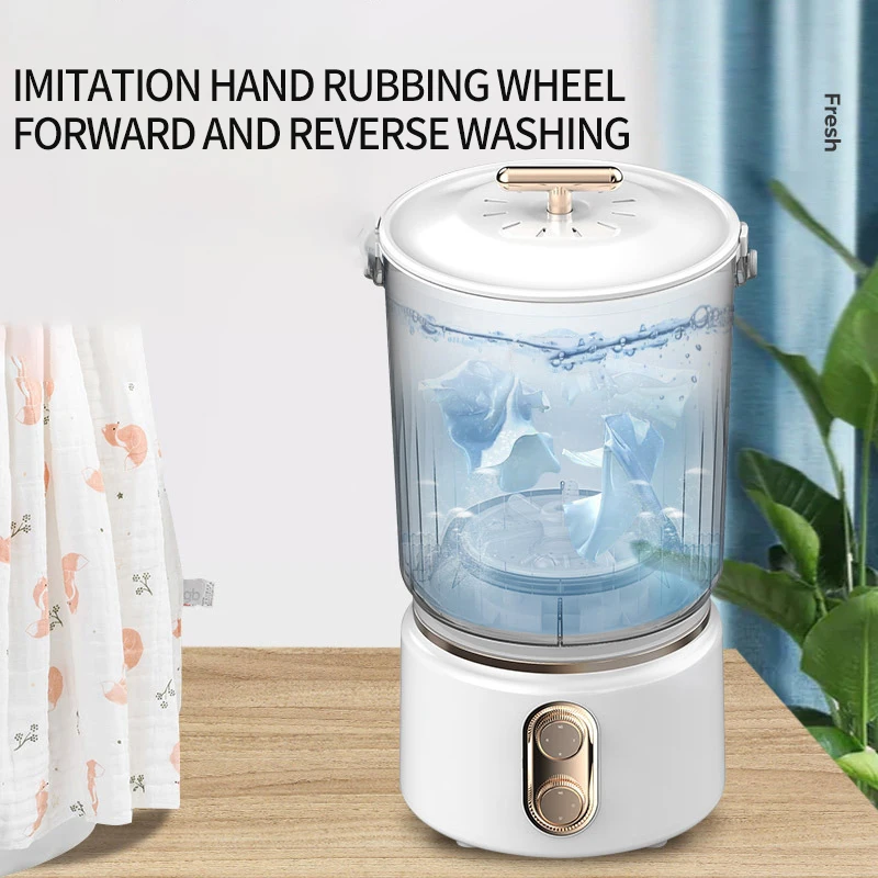 Single bucket separate mini washing machine Pulse washing machine semi-automatic 1.8kg portable electric plastic spinning dry