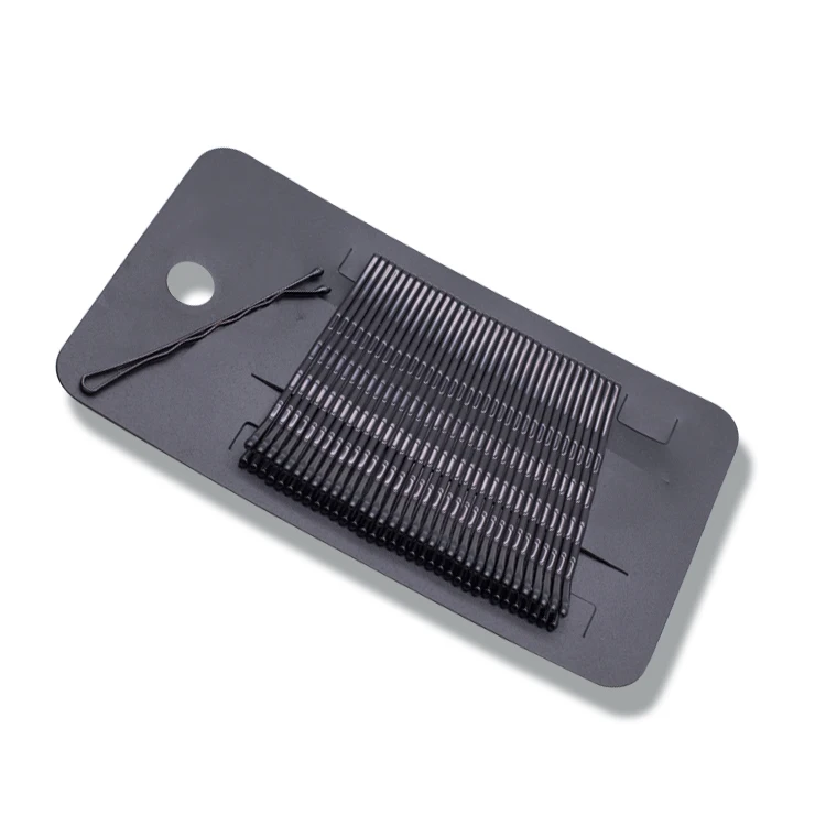 customize fashion metal hairpins women wave black hair pins hair grips box bobby pins