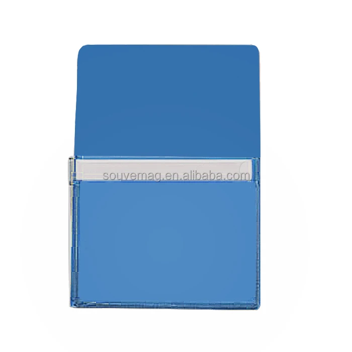 Welding Magnetic Pocket Pencil Holder Plastic Storage Pocket Organizer Refrigerator Whiteboard Pens Markers Locker Accessories