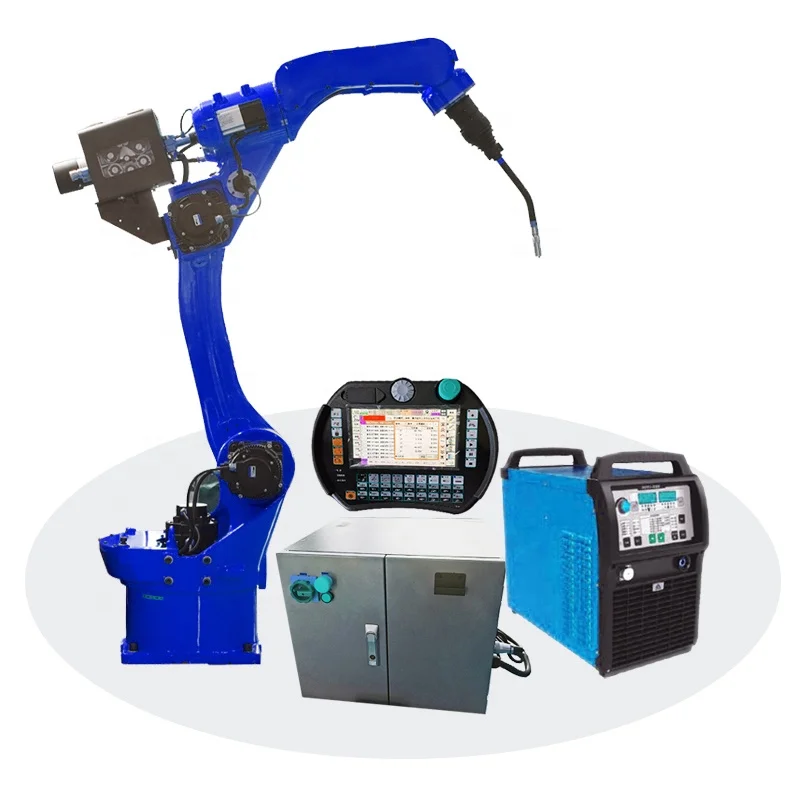 Automatic PLC control Industrial Welding Robot Arm automatic welding robot with rails and positioner