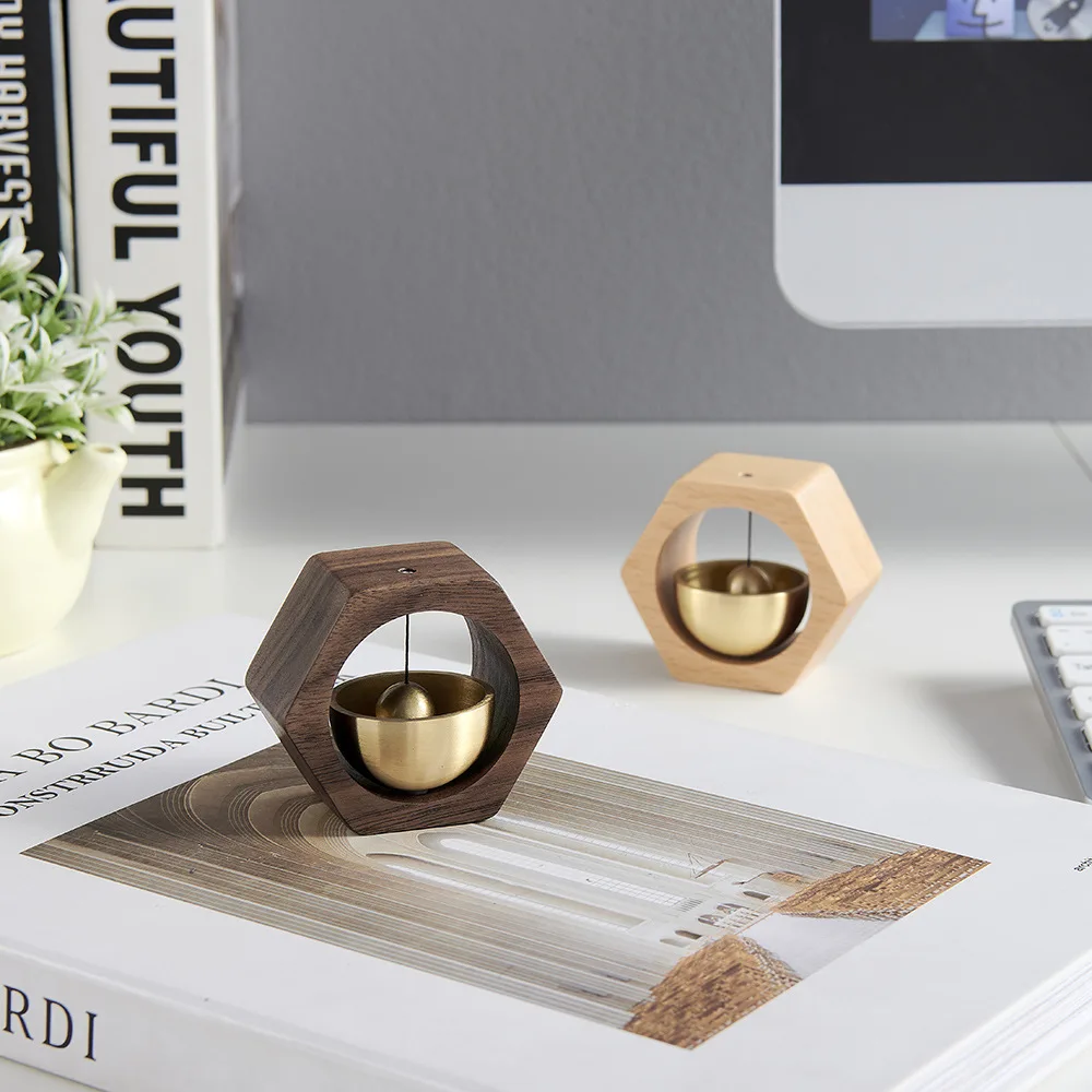 Most Popular Wholesale Cheap Home Decor Natural Solid Wood Hanging Wind Chime Bells