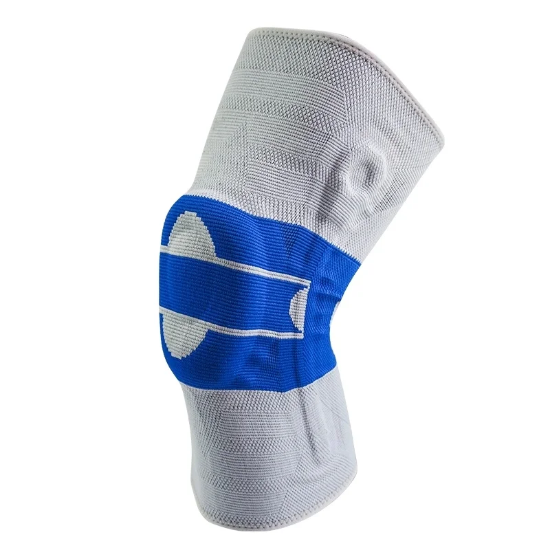 Различные модели дышащей регулируемой защиты колена для упражнений унисекс