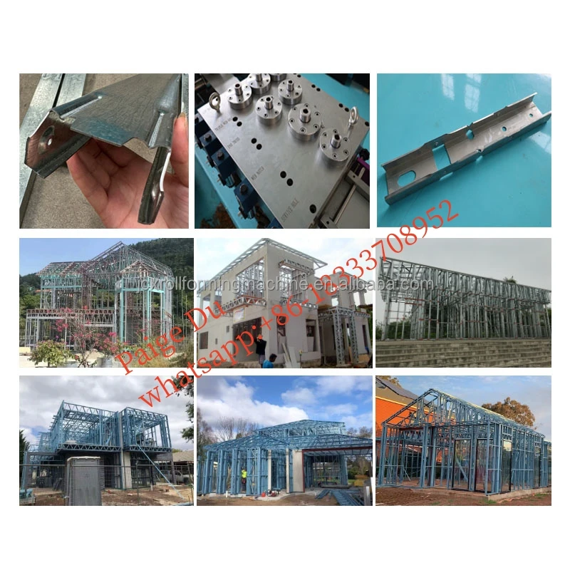 LGS C89 and C140 two in one interchangeable  0.75-1.2mm steel framing machine villa prefab house building machine