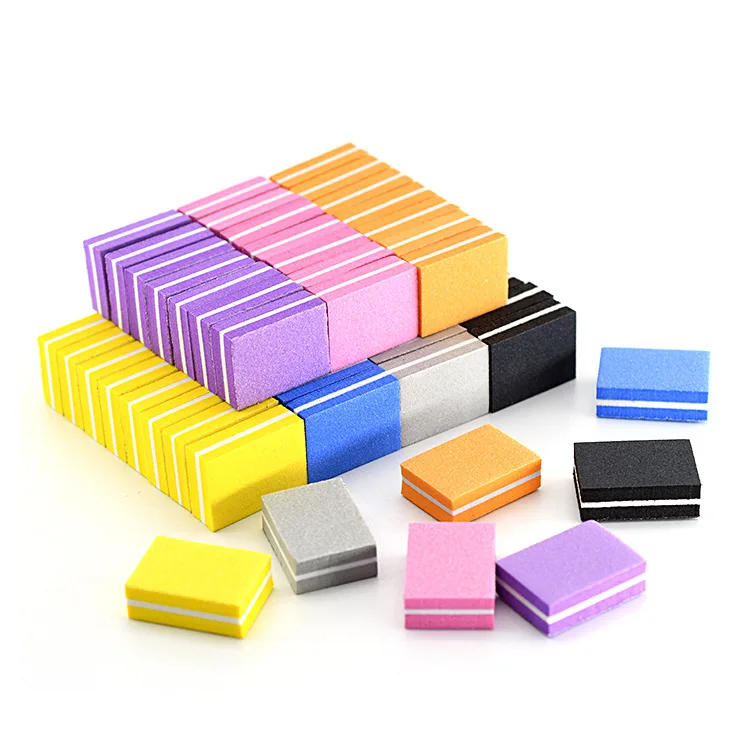 2024 Destly Small Portable Files Nail Polisher Nail File Mini Buffer Sponge Nail Polishing Blocks Manicure Tools