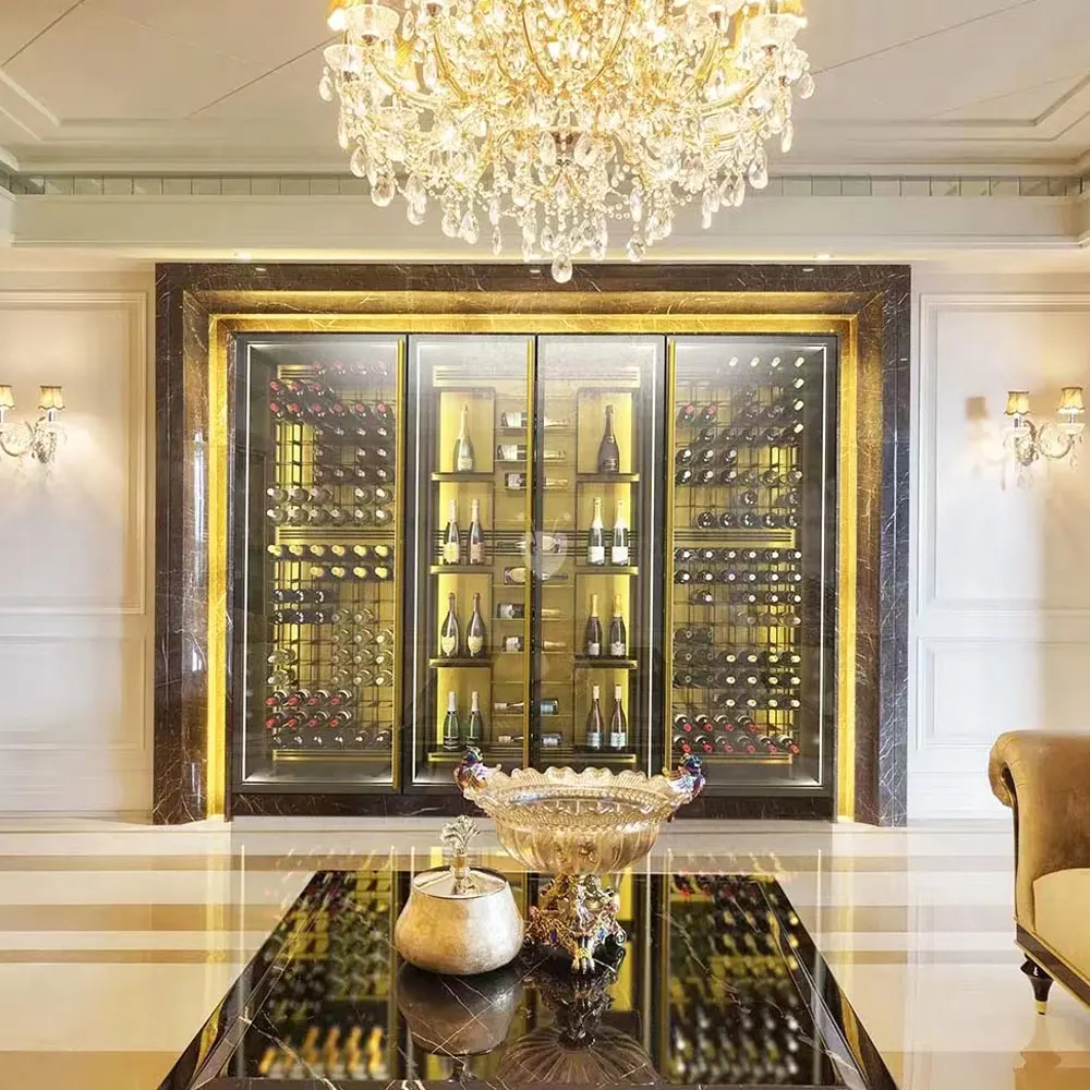 Keenhai customized stainless steel wholesale wine cooler build in wine cellar wine refrigerator
