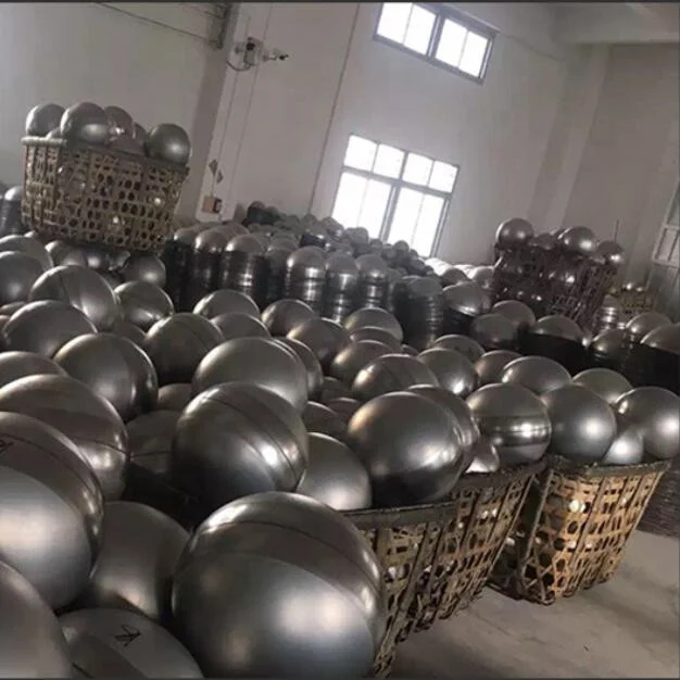 low price high quality 304 stainless steel hollow spheres for garden decoration