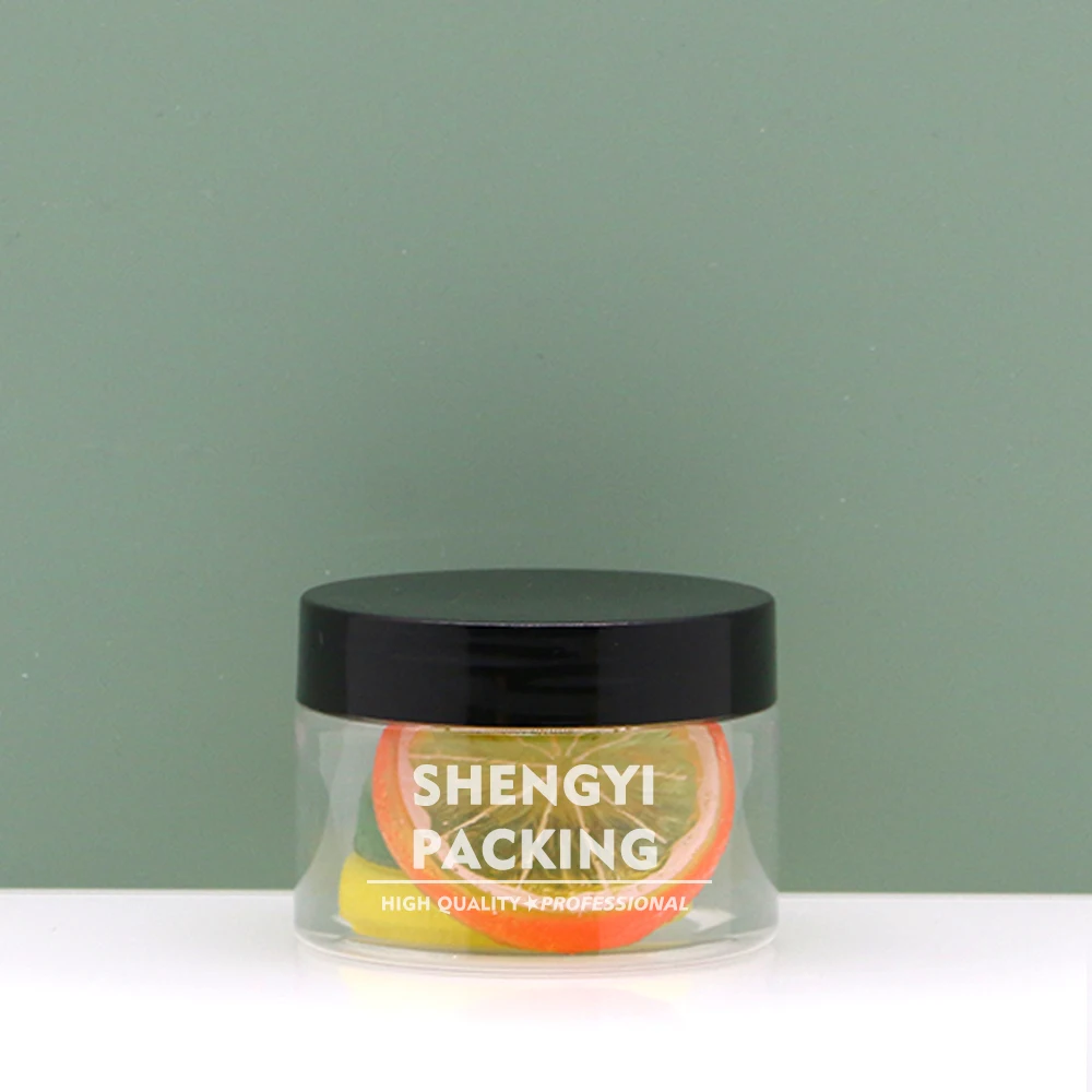 100 250 300 350 500 600 800 1000 ml PET PCR PLA RPET plastic cookies jar plastic jars for food packaging plastic candy jar