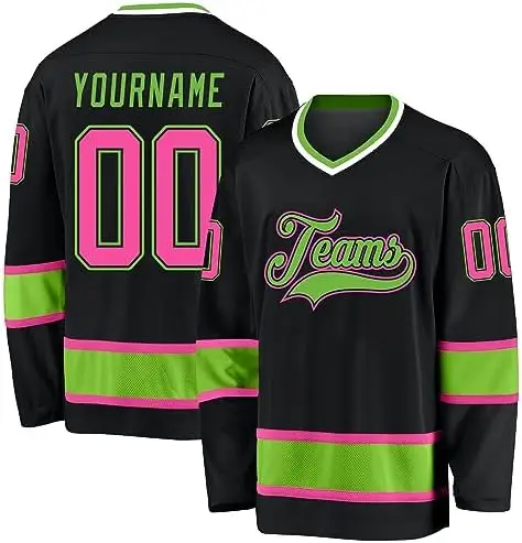 Custom Sublimated Professional Hockey Jersey Uniform 100% Polyester Quick Dry Wholesale Blank Ice Hockey Wear Jerseys