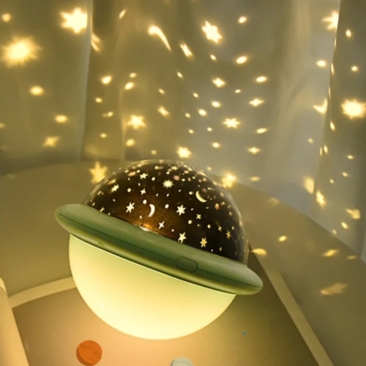 
UFO shape star sky projector night lamp kids led night light for gifts 