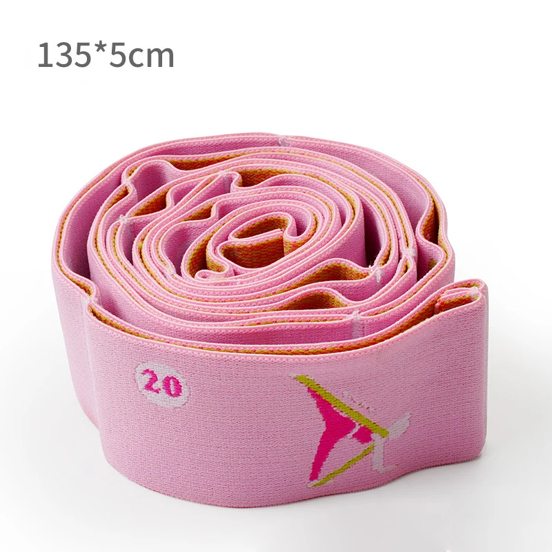 Elastic 11 Loops Yoga Stretching straps for Dance Gymnastics exercise Training fitness physical therapy stretch strips bands