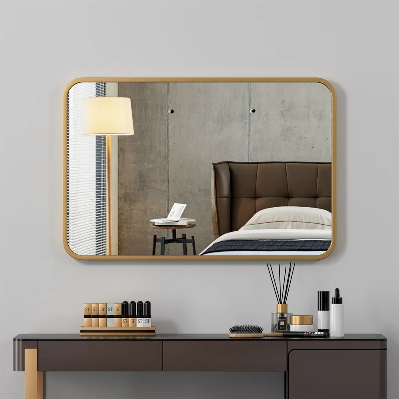 Custom Contemporary Bathroom  Metal Mirrors Home Decor Wall Frame Mirror