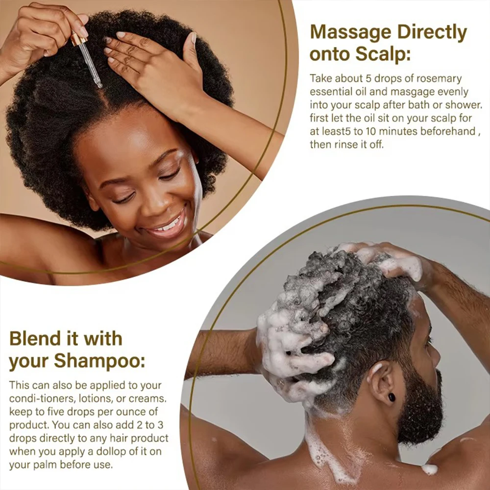 Hair Growth Serum natural essential oils and plant extracts healthy stimulate hair follicles grow Growth Hair Elixir