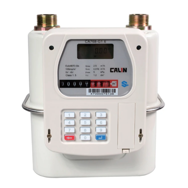 Wholesale High Quality Aintenance Free G1.6/g2.5/g4 Steel Case Sts Token Keypad Prepaid Gas Meter