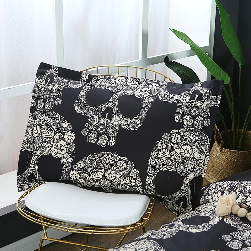 Printed Pattern bright color bed sheet polyester bedding sets fabric bed quilt cover for bedroom
