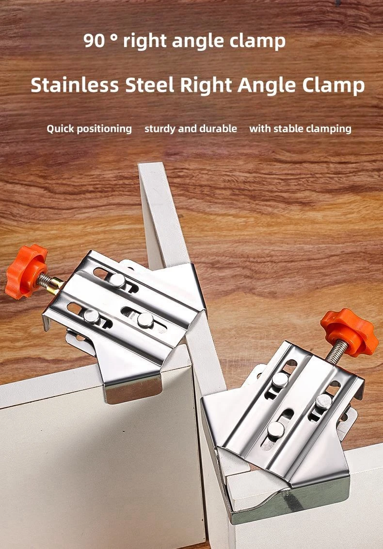 Hot Selling Stainless Steel Right Angle Clamp Woodworking Clamp Adjustable T-Clamp