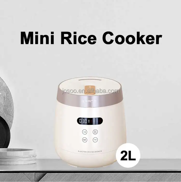 1L Electric Rice Cooker & Hot Pot 400W Power Korean Style Josoo Oem 110V Mini Rice Cooker for Small Families and Students
