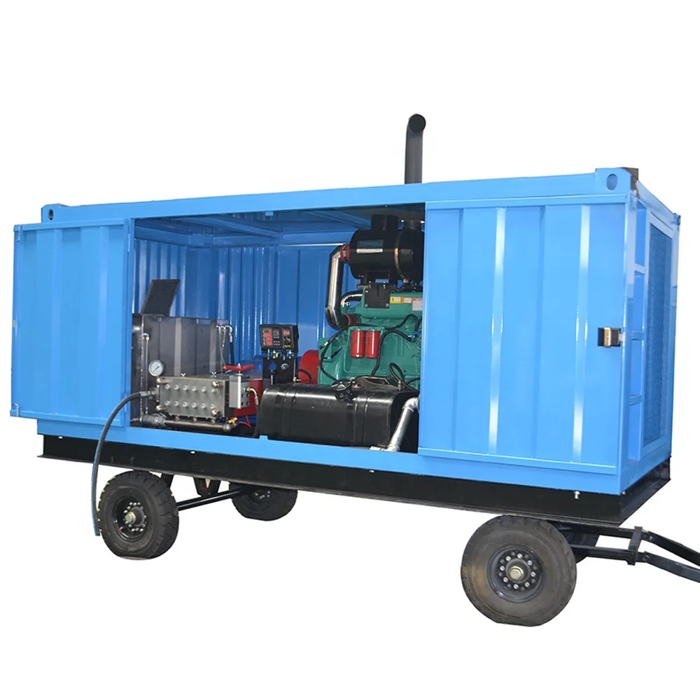 700bar to 1500bar Alcohol Plant Evaporator Condenser Pipe Cleaning Machine Water Jetting Equipment