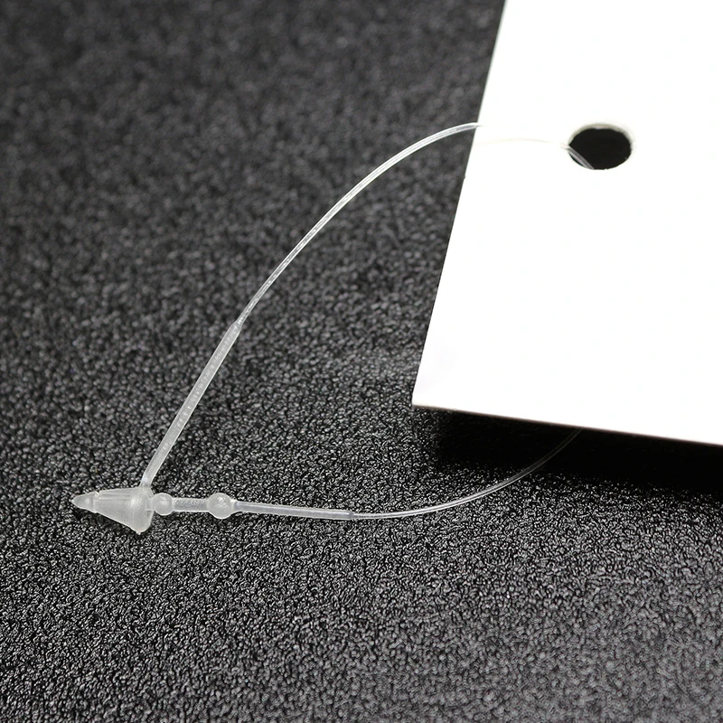 
Security Loop Plastic Tag Ties Fastener Cheap Garment Plastic Lock White Seal Tag 