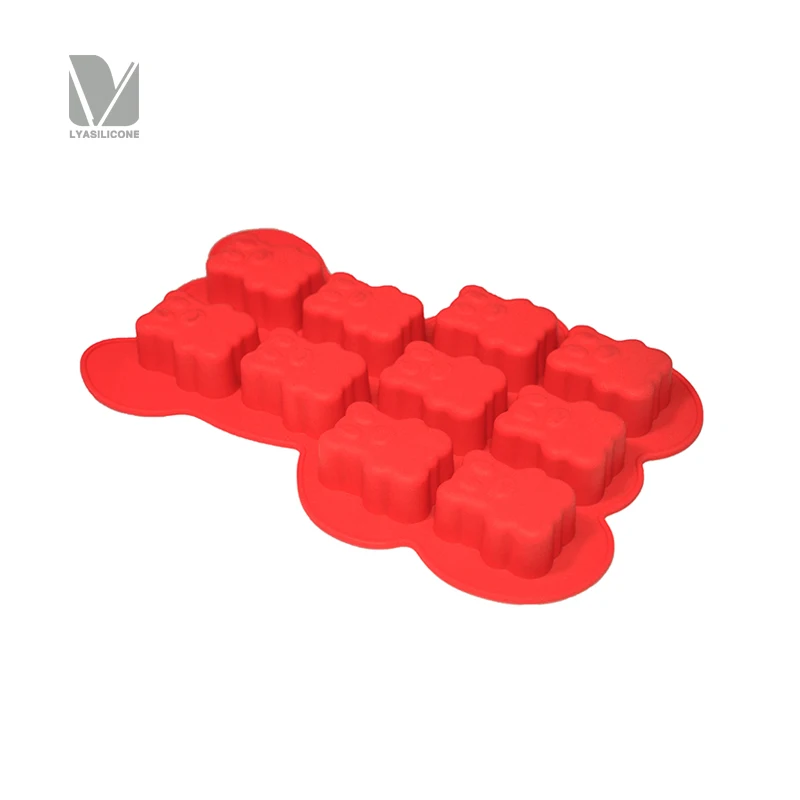 
Silicone Mini Cake Mold Heat Resistance Cake Tray Baking Lovely Bear Shape 