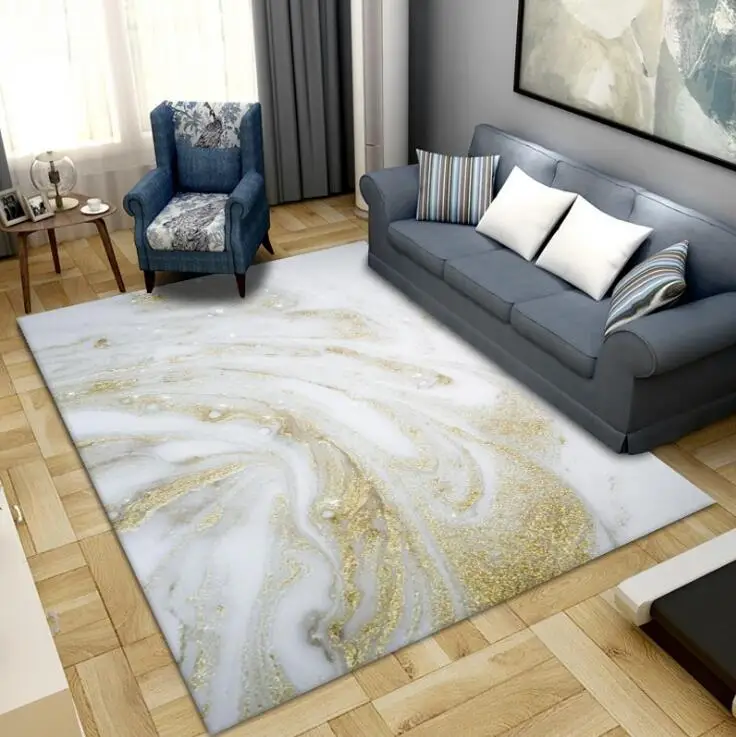 Home Carpet Simple Nordic Style Office Carpet Full Bed Side Mat Bedroom Living Room Carpet Mat