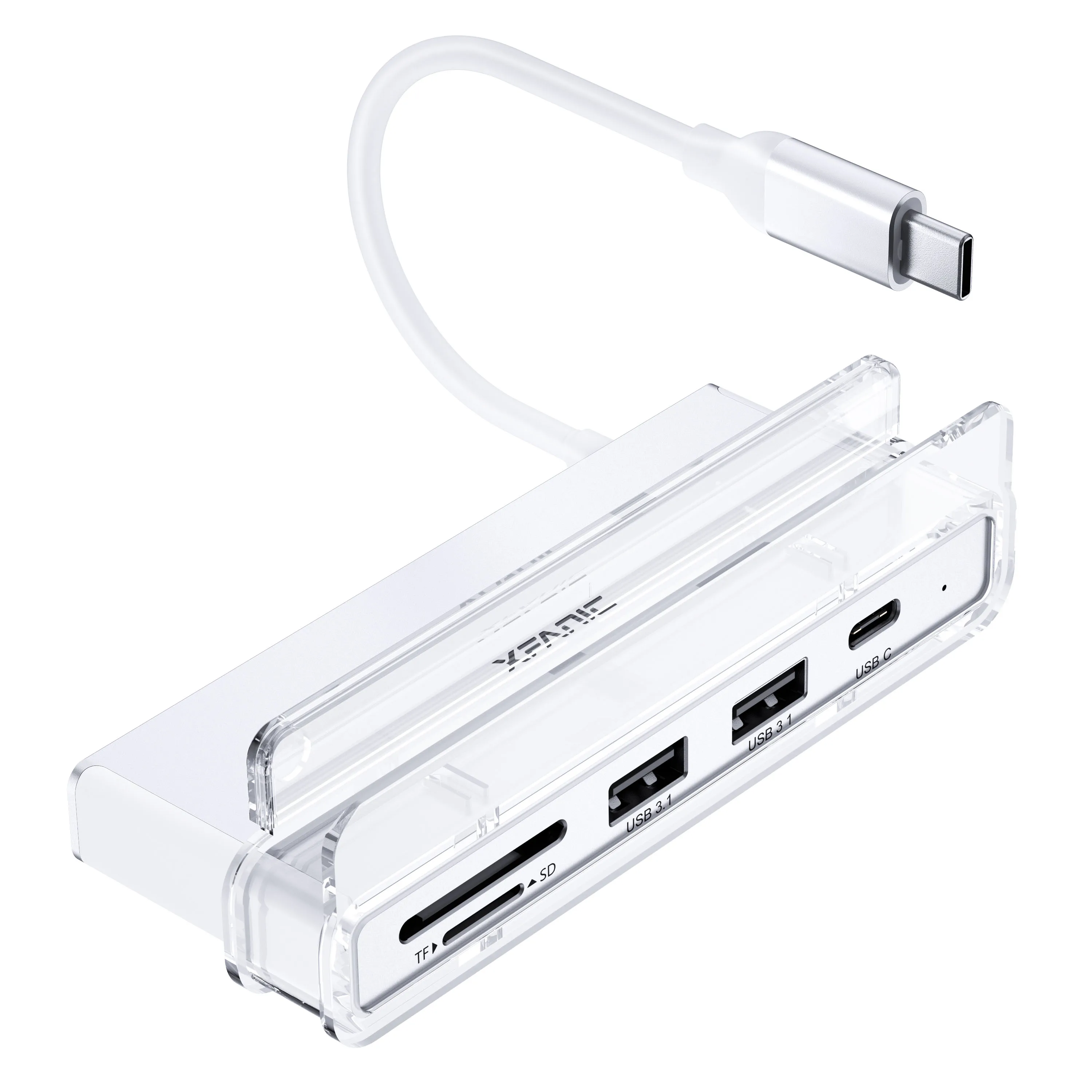USB-концентратор Xfanic 6 в 1, HDMI, USB 3,0, кардридер для SD/TF-карт