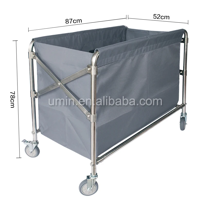 Hotel Laundry Service Folding Linen Trolley