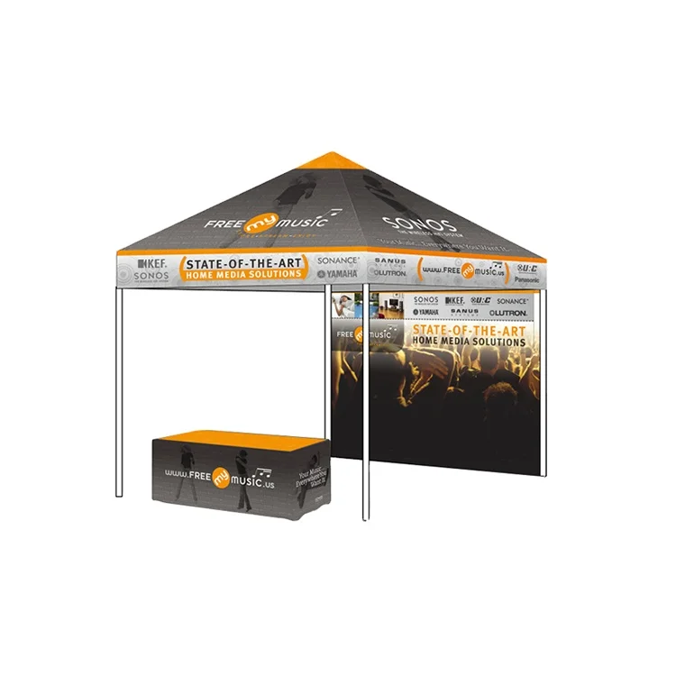 Custom Tent 10x10ft Canopy Heavy Duty Outdoor Aluminum Trade Show Tent Exhibition Event Gazebo