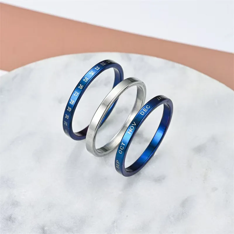 Wholesale stainless steel ring fashion light luxury couple zircon ring 18K titanium steel ladies butterfly set ring