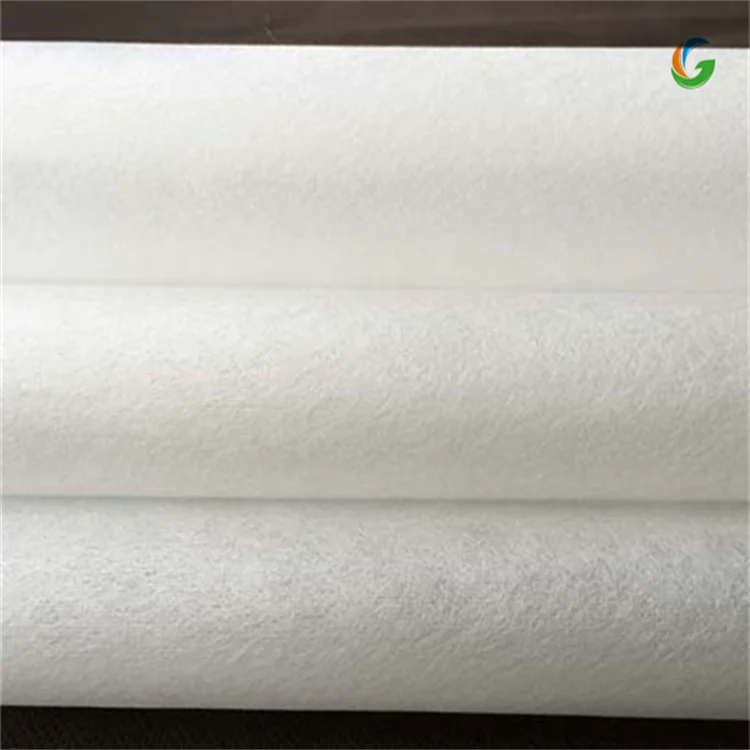 Golden Best Quality White Spunlace Nonwoven Parallel Embossed Rayon Viscose Polyester Cotton