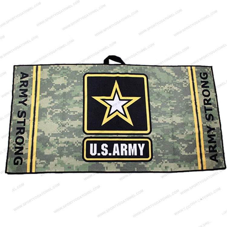 Professional Custom Personalized Printed Waffle Microfiber Golf Towels