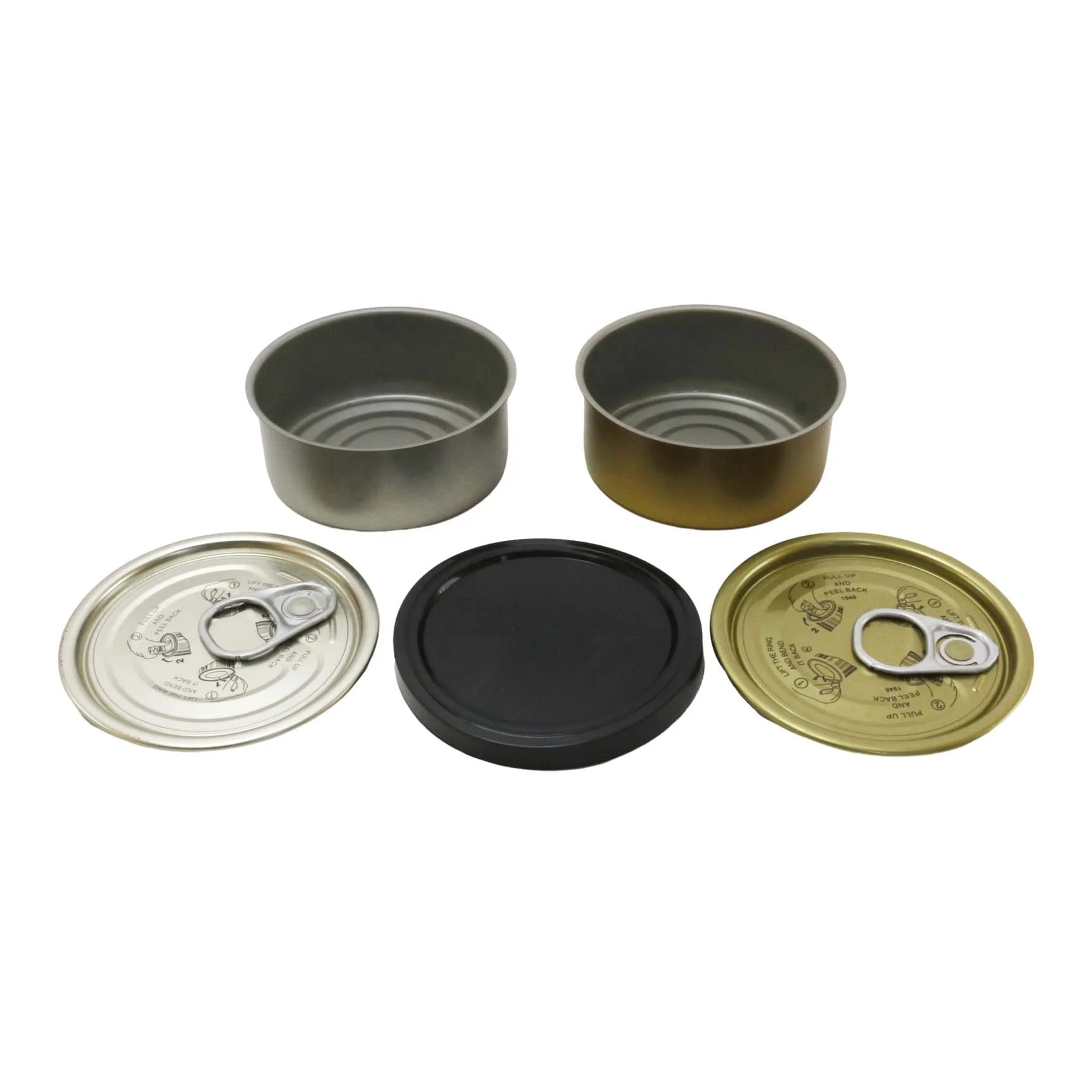 Food grade tin can 66*27mm 100g metal tin can Tinplate packaging MC-074C