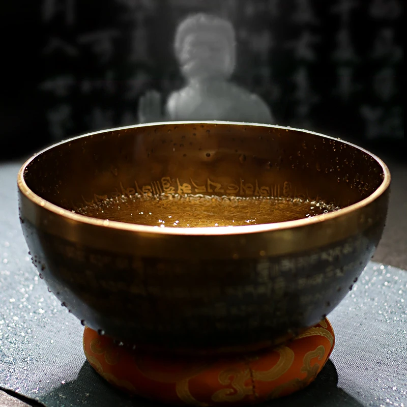 Nepalese handmade wholesale full-scripture singing bowl