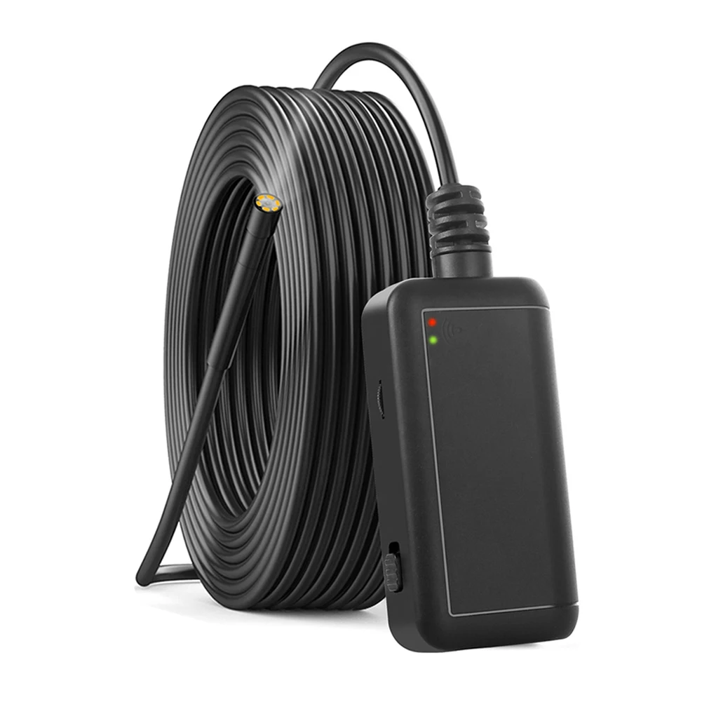 Эндоскоп Wi-Fi камера 5,5 мм 1080P HD Беспроводная камера инспекции IP67 Водонепроницаемый Бороскоп камеры для iPhone Android телефон (5 м)