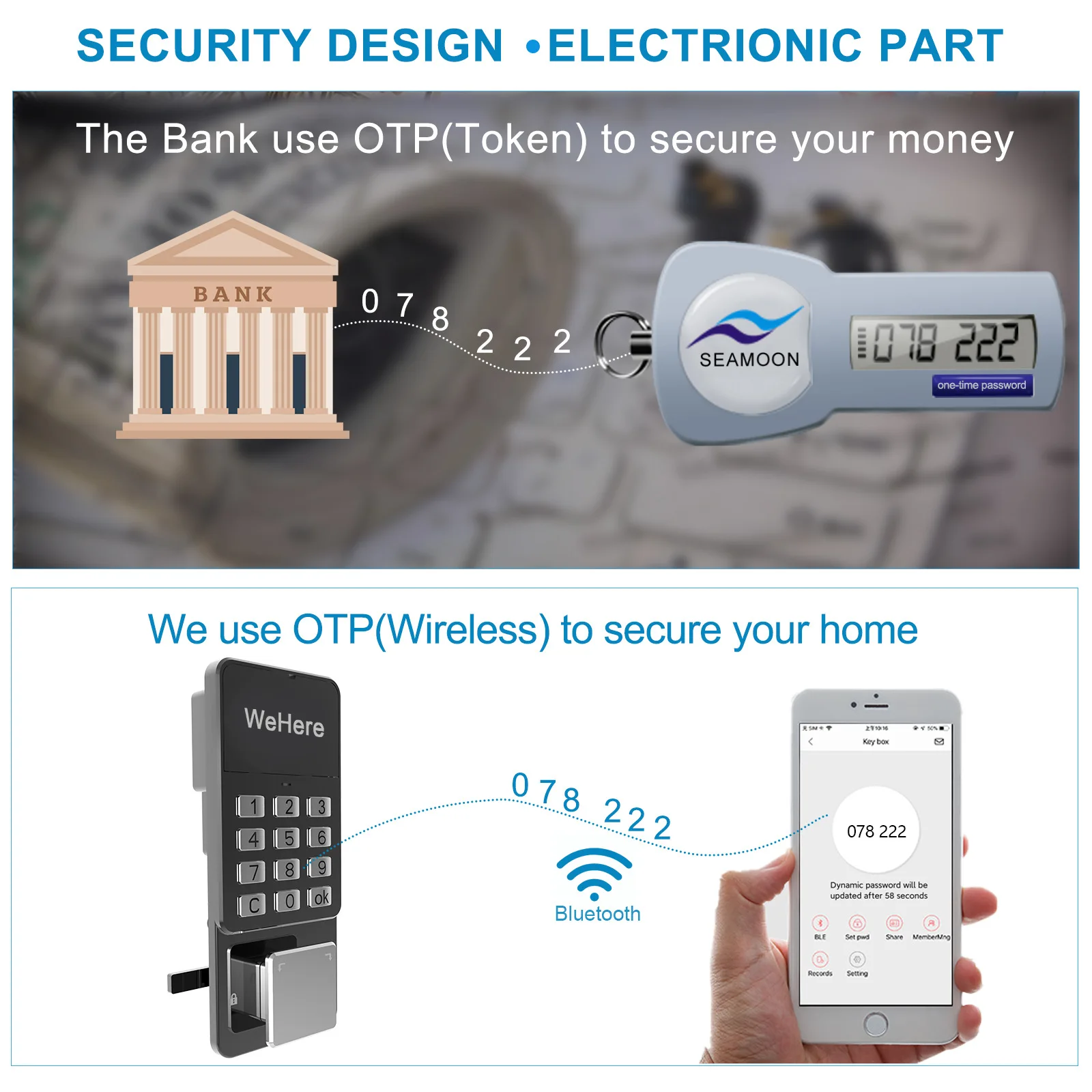 MB02 Anti Theft Outdoor Smart Mailbox Metal Parcel Delivery Box for Home Letter Drop Mail Box Lockabel Keyless Unlock Parcel Box