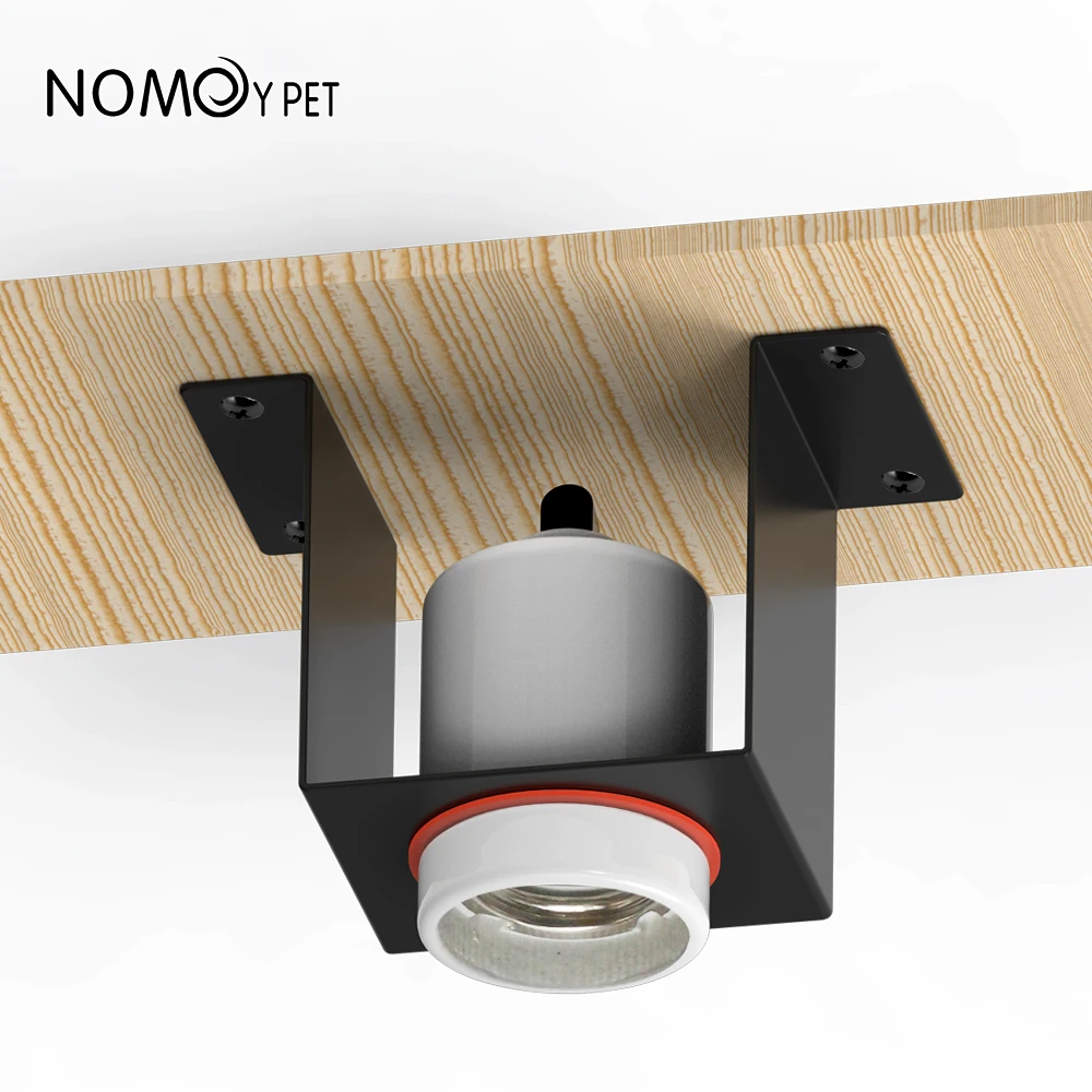 NOMOY PET reptile light fixture concave convex lamp holder ceramic lamp base and bracket