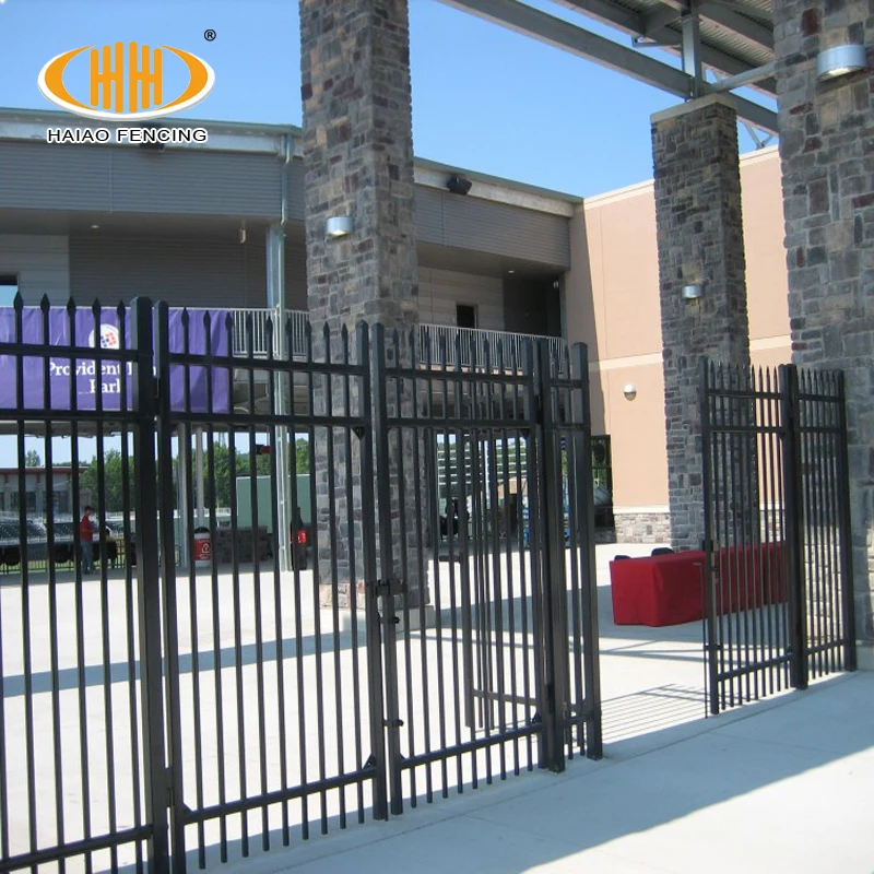 Hot sale best price powder coating rod wrought iron fence philippines