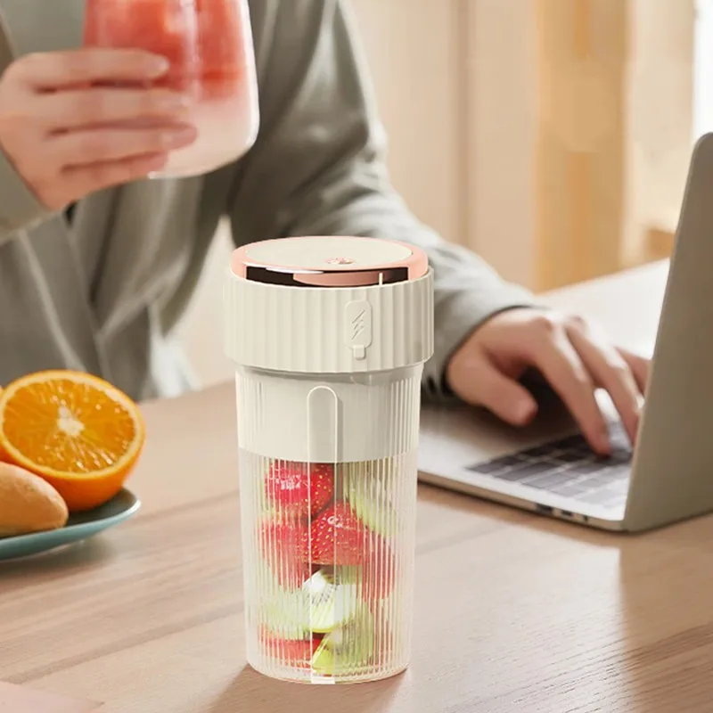 Portable Electric Fruit Juicer USB Rechargeable Machine Sports Mini Bottle Juicing Blender