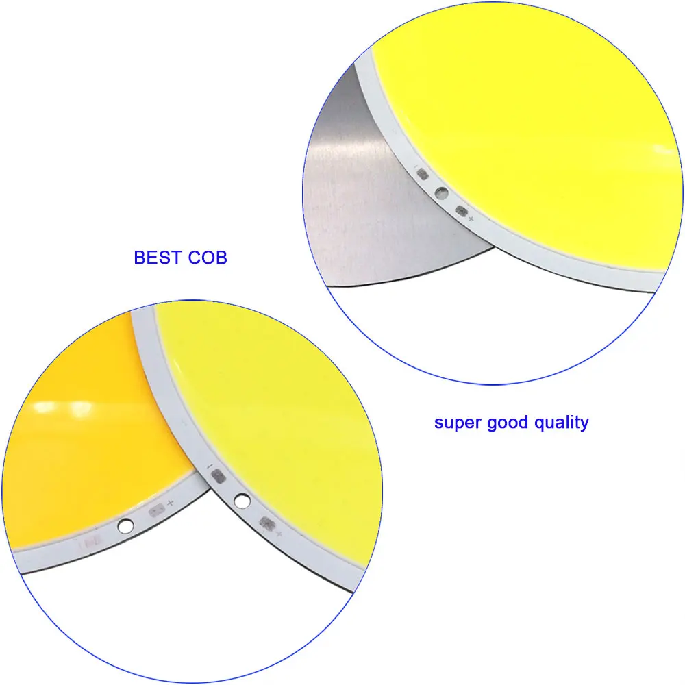 50W 200W Rounded LED COB Lamp Circular LED Light 12V 108mm 160mm Diameter Chip for Indoor Outdoor Lighting Decoration Bulbs