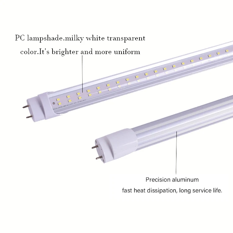 Shape FA8 G13  4ft Diffuser Aluminum PC V Lighting Circuitry Design Office Ip44 T8 Led Tube Lights